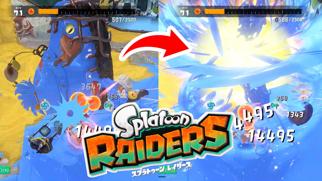 スプラトゥーン レイダース モグラをローラーで瞬殺するサムネイル